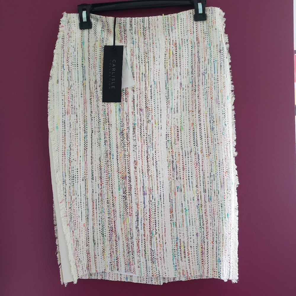 Carlisle Collection Twill Pencil Skirt